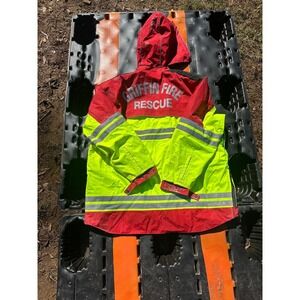 Spiewak VizGuard Griffin Fire Rescue Reflective Hi-Vis Jacket Red Yellow XL